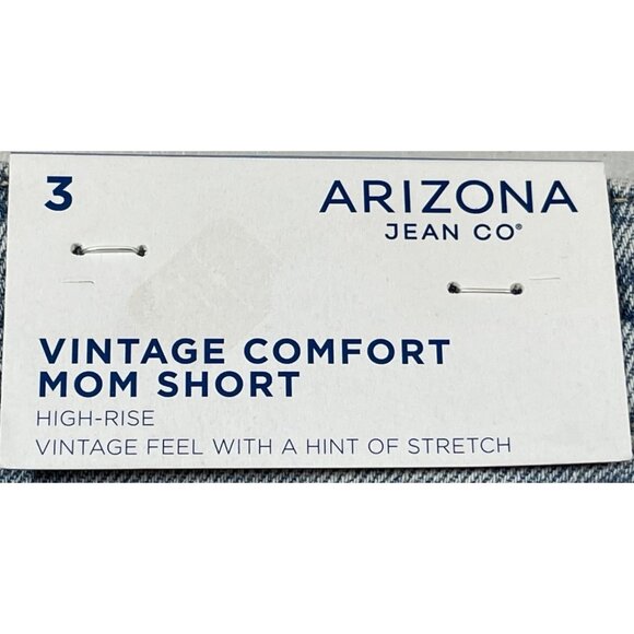 Arizona Jean Co. Juniors Size 3 Vintage Comfort Mom Shorts With 3" Inseam - Picture 8 of 11